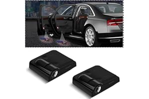 LKAHG 2Pcs Universal Car Door Lights Logo Projector, Auto Door Projection Wireless LED Welcome Courtesy Light, Welcome Ghost Shadow Lamp Vehicle Accessories Fit for Most Cars (Style C)