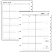 Planner Refills Weekly For A5 Planner Binders - 53 Sheets/106 100gsm Paper For TUL Arc - View #5