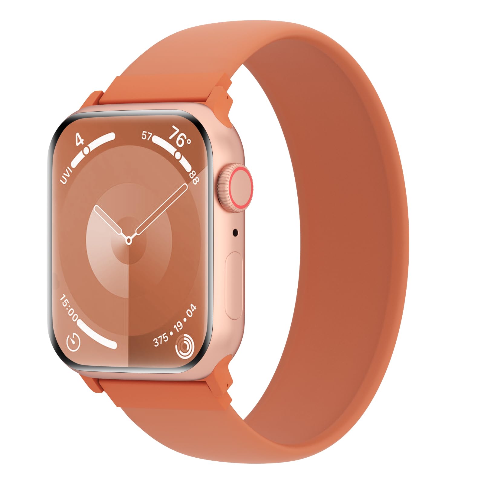 Photo 1 of Arctime Silicone Solo Loop Bands Compatible with Watch Band 38mm 40mm 41mm 42mm 44mm 45mm 46mm 49mm, Sport Stretchy Strap Soft Replacement Wristband for iWatch Ultra 3 2 1 Series 11 10 9 8 SE 7 6 5 4