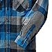 Legendary Whitetails Men's Standard Woodsman Heavyweight Quilted Shirt Jacket, Blue Graphite Plaid, XX-Large