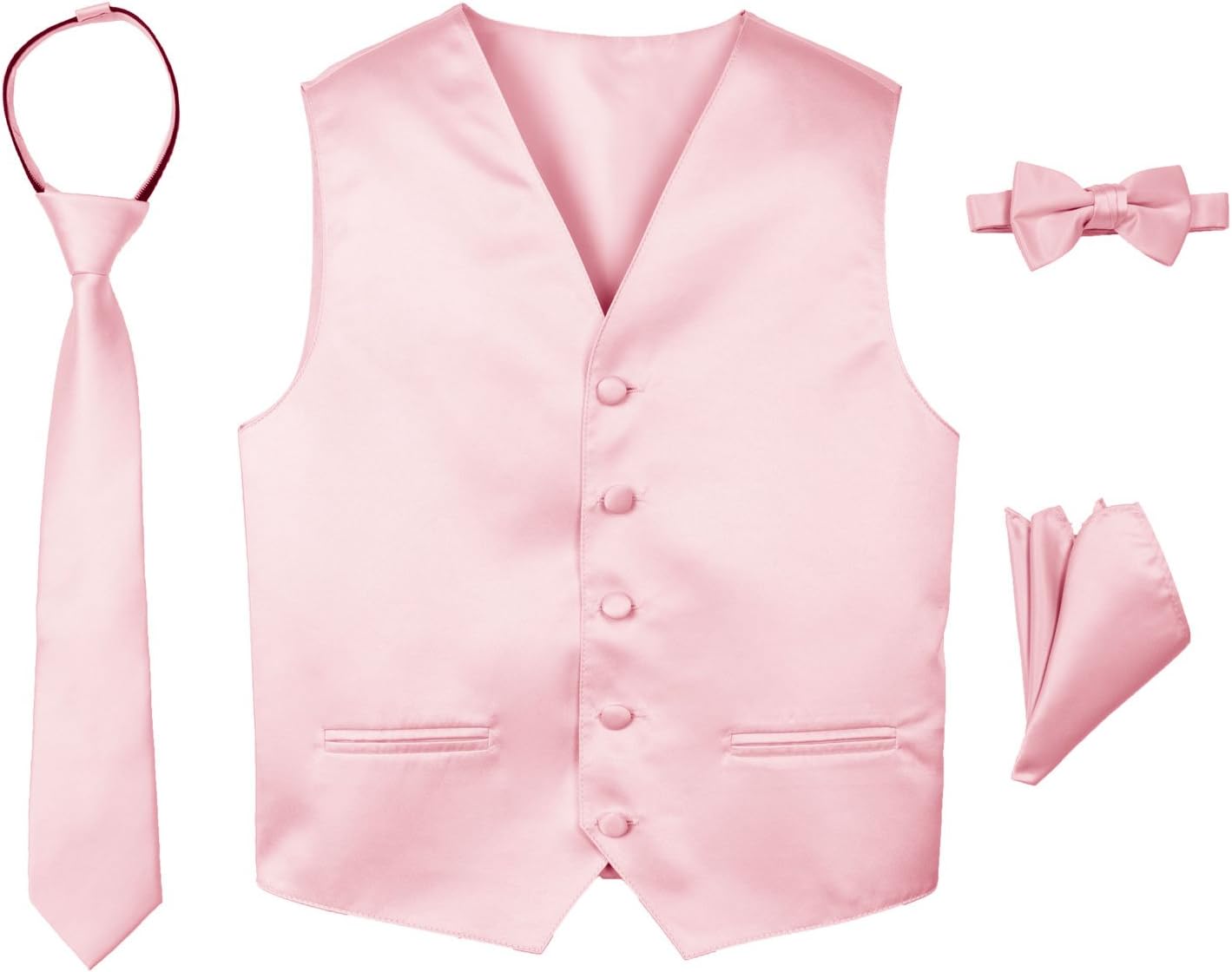 Spring NotionBoys' 4-Piece Satin Tuxedo Vest Set