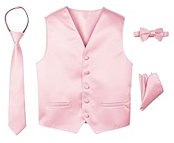 Spring Notion Boys' 4-Piece Satin Tuxedo Vest Set 7