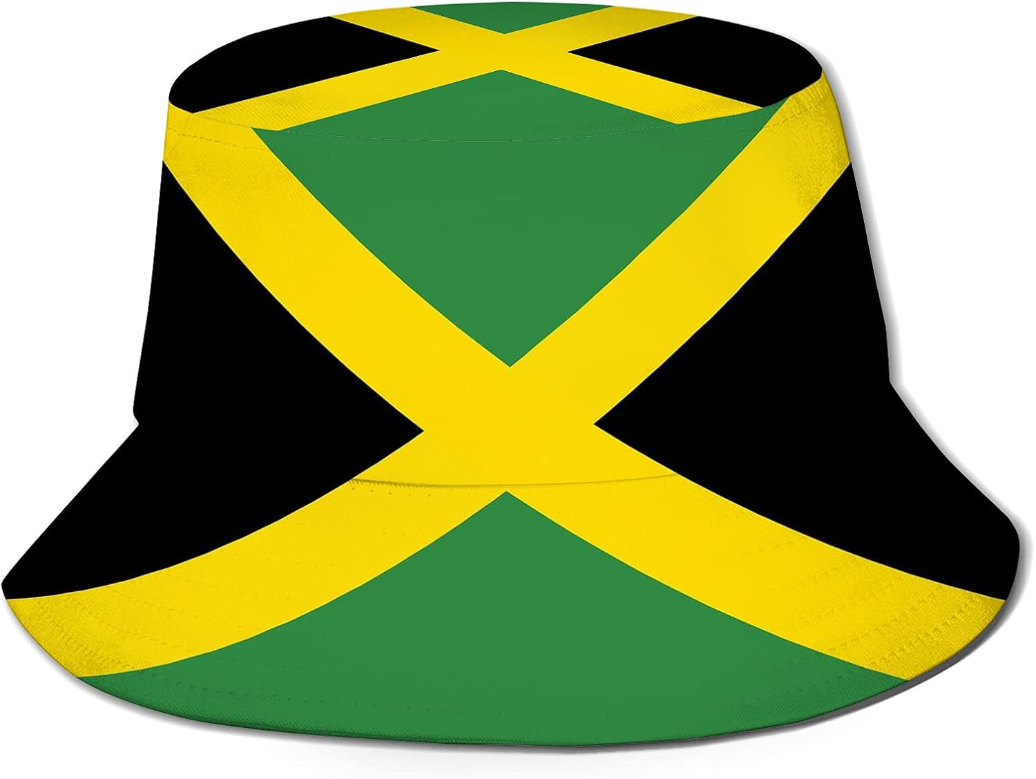 Jamaican Flag Bucket Hats for Women Cotton DoubleSideWear