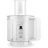 NutriChef Food Processor Bowl, Cover and Pusher - Replacement Parts for NutriChef Multifunction Food Processor Model Number: NCFP8