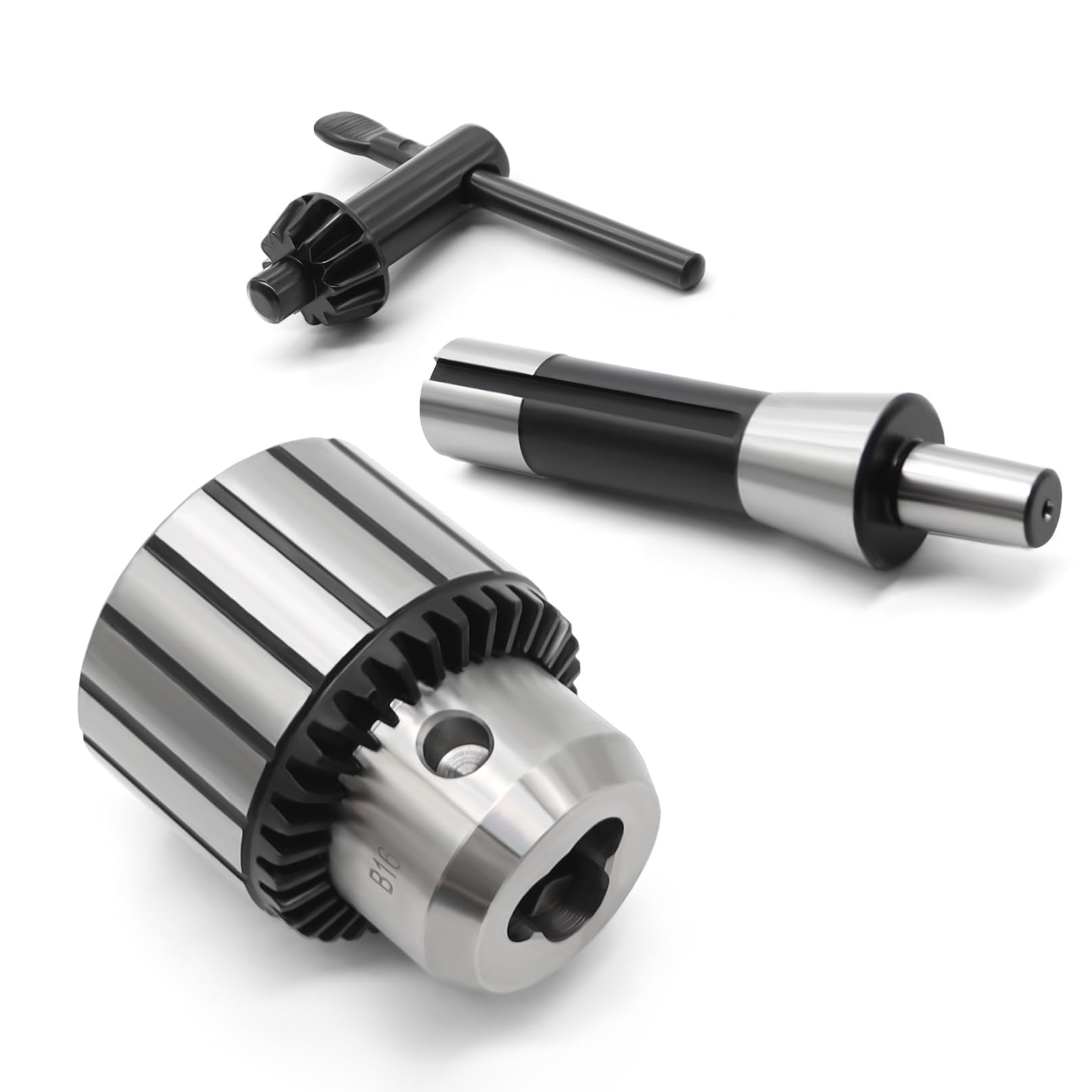 Photo 1 of Nakkaa 1/32"- 1/2" R8 Shank Heavy Duty B16 Drill Chuck Compatible with Lathe Drilling Machine