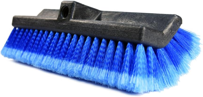 CARCAREZ13" Flow-Thru Bi-Level Car Wash Brush Head with Soft Bristle for Auto RV Truck Boat Camper Exterior Washing Cleaning