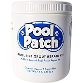 Pool Patch White Pool Tile Grout Repair Kit, 1.5-Pound, White