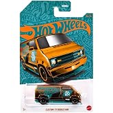 Hot Wheels Pearl &amp; Chrome Custom '77 Dodge Van 1:64 Die-Cast