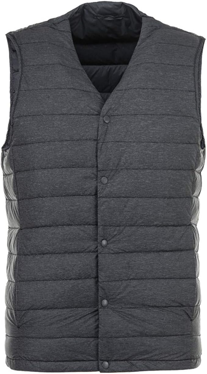Men's Down Vest Ultra Light Down Vest Portable Sleeveless Coat Without