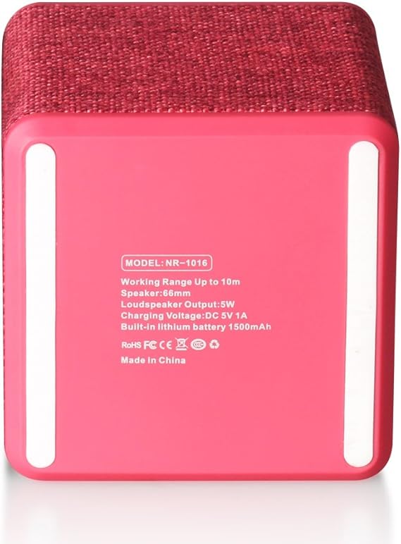 soundlogic cube wireless speaker with fabric grill