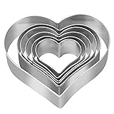 Heart Cookie Cutter Set - 6 Piece - 3 4/5", 3