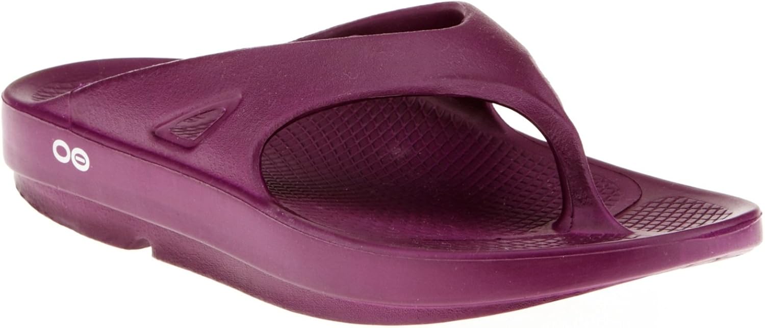 OOFOS Ooriginal Thong Sandal Unisex Plum Men's 5