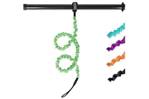 LINGVUM Kayak Paddle Leash Stretchable Paddle Strap Coiled Lanyard Rope for Kayaking Canoing Boating, Fishing Poles Rods, Kayak Paddle Accessories