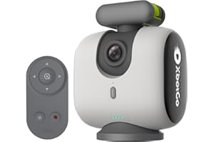XbotGo Chameleon AI Auto Sports Action Camera - 4K 60FPS Soccer Camera and Basketball Tracking Camera for Team Sports, Live Streaming, No Subscription, Works with iOS & Android (Pearl Grey)