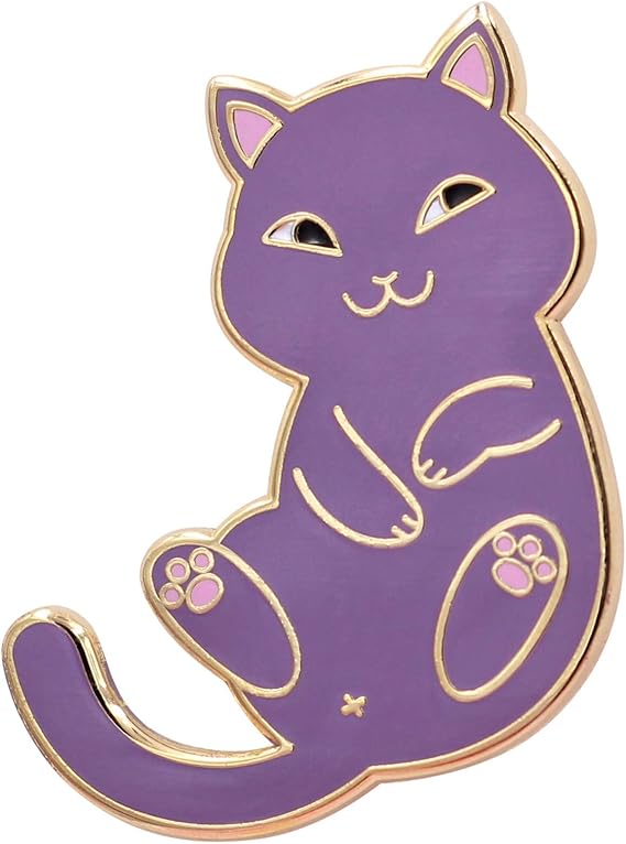 Amazon Real Sic 遊び心のある猫 エナメルピン キュートで面白い猫のラペルピン ジャケット バックパック トップス バッグ 帽子用 ブローチ 通販