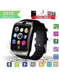 Bluetooth Smart Watch with Camera TouchScreen,Waterproof Smartwatch Unlocked Phone Watchs with SIM Card Slot, Smart Wrist Watch Compatible with Android iphone X 8 7 6 5 Plus IOS Samsung for Men Women