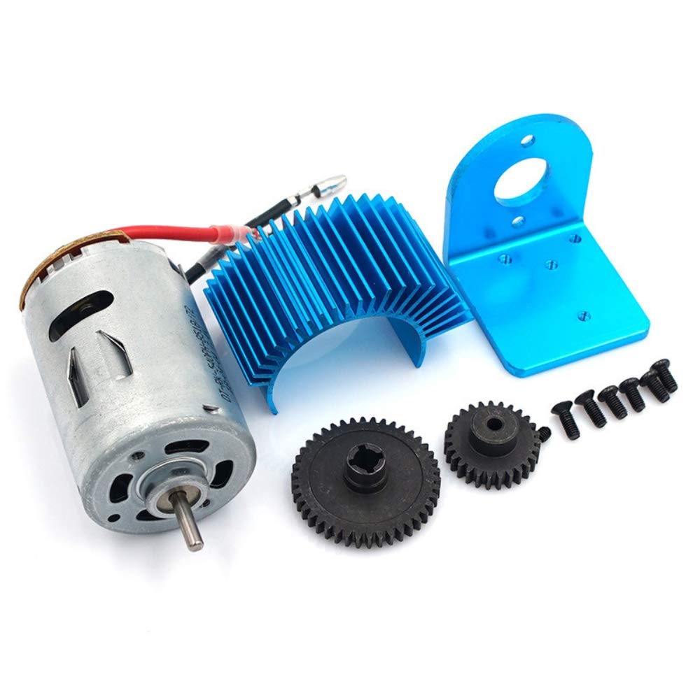 DollaTek 540 Motor with Motor Mount Heatsink Metal Gear Upgrade Parts for Wltoys A959-B A979-B A969-B K929-B 1/18 RC Car
