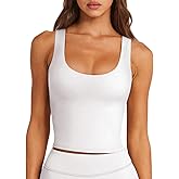 LASLULU Womens Sport Bras Long Line Workout Yoga Gym Athletic Tops Clothes Shirts Camisole Padded Crop Tank Tops