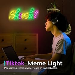 Sheesh Neon Sign - Multi Color LED Neon Light