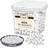 MOBYKE 2.2 LB Ceramic Pie Weights, Reusable Baking Beads for Pie Crust | Blind Baking Beans with a Sturdy Storage Box for Broad Crust Coverage Across Different Pan Sizes, Heat Resistant