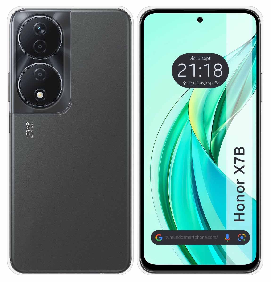 Transparent TPU Silicone Gel Case for Huawei Honor X7b