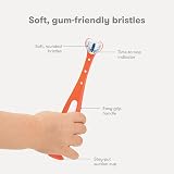 Frida Baby Toothhugger U-Shaped Toddler Toothbrush Pink 3-Sided Bristles view 4
