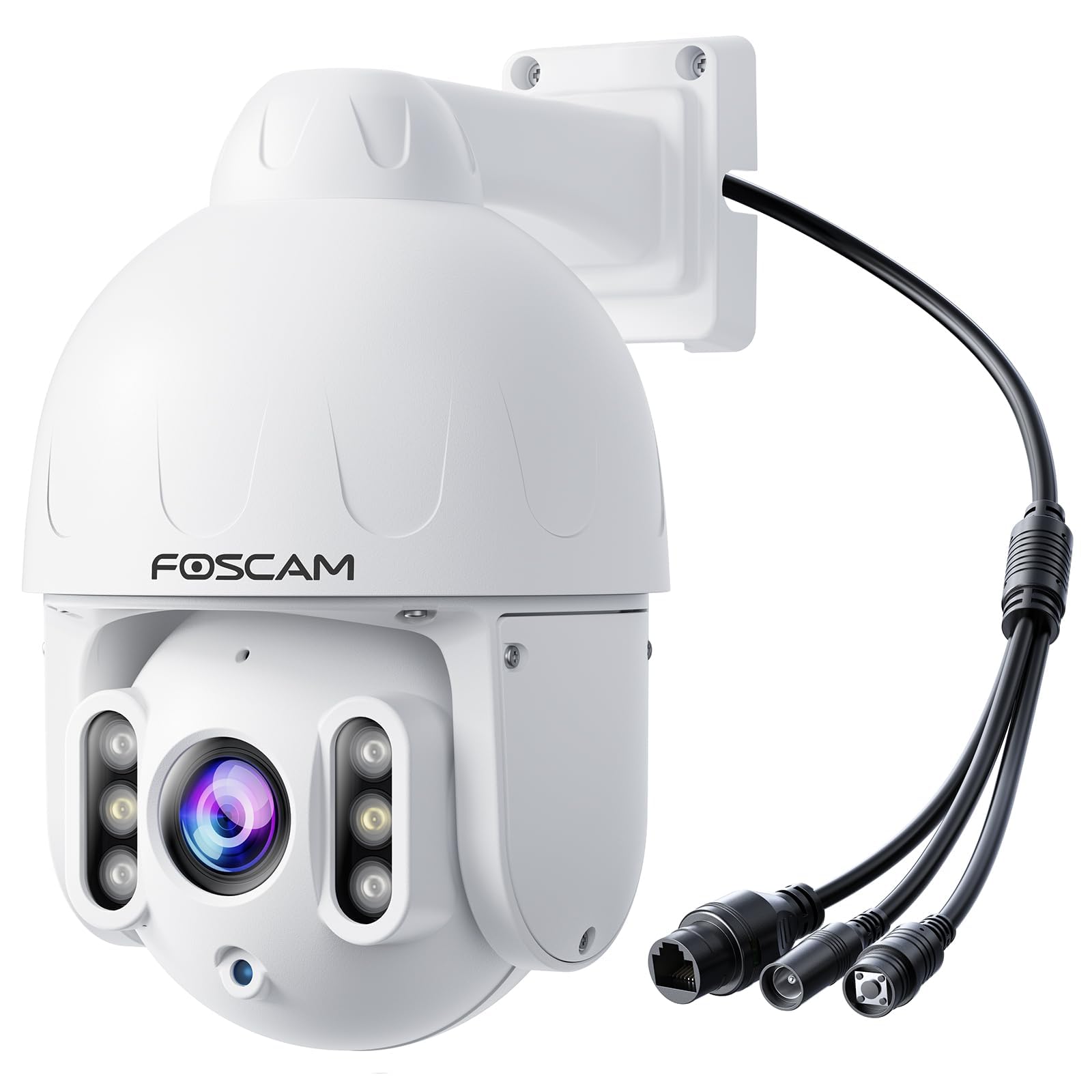 Photo 1 of FOSCAM 4K/8MP POE Outdoor Security Camera, Home Security Surveillance Camera with Auto Tracking, 4X Optical Zoom,AI Human/Vehicle Detection,165FT Color Night Vision,2-Way Audio,360° PT,IP66 Waterproof