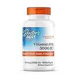 Doctor's Best Vitamin D3 5000IU, Non-GMO, Gluten