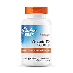 Doctor's Best Vitamin D3 5000IU, Non-GMO, Gluten