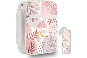 PRESSINART Boho Bible Cover Case 12 x 8.7 Inch Plant Bible Cover Leaf Pattern Rectangle Durable Polyester Protective Book Sle