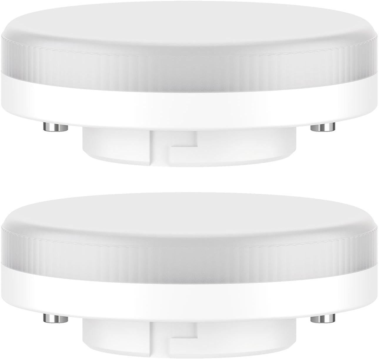 ledscom.de 2 Pieces GX53 LED Bulb, Warm White (2700 K), 4.2 W, 372lm, 96°, matt, 372lm (4.2w) / Light Colour: Warm White