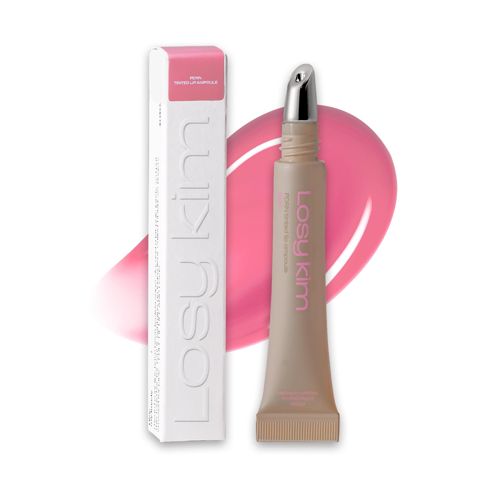 Photo 1 of Losy Kim PDRN Tinted Lip Serum – High Gloss Ultra Hydrating Natural Glow, Non-Sticky Volumizing Color Glaze with Long-Lasting Shine, Nourishing Moisturizing Repair for Chapped Lips (0.34 oz) (bikini)