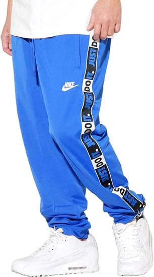 Amazon Co Jp ナイキ Nike トラックパンツ ジャージ 大きいサイズ メンズ Usaモデル Nsw Just Do It Tape Sweatpants Cj4785 010 5カラー 並行輸入品 Clothing Accessories
