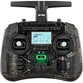 Radiomaster Pocket ELRS Transmitter, Hall Gimbal Portable Mode2 (Charcoal) | Compact ELRS transmitter, foldable antenna, hall gimbal, built-in LED, stable signal for RC models