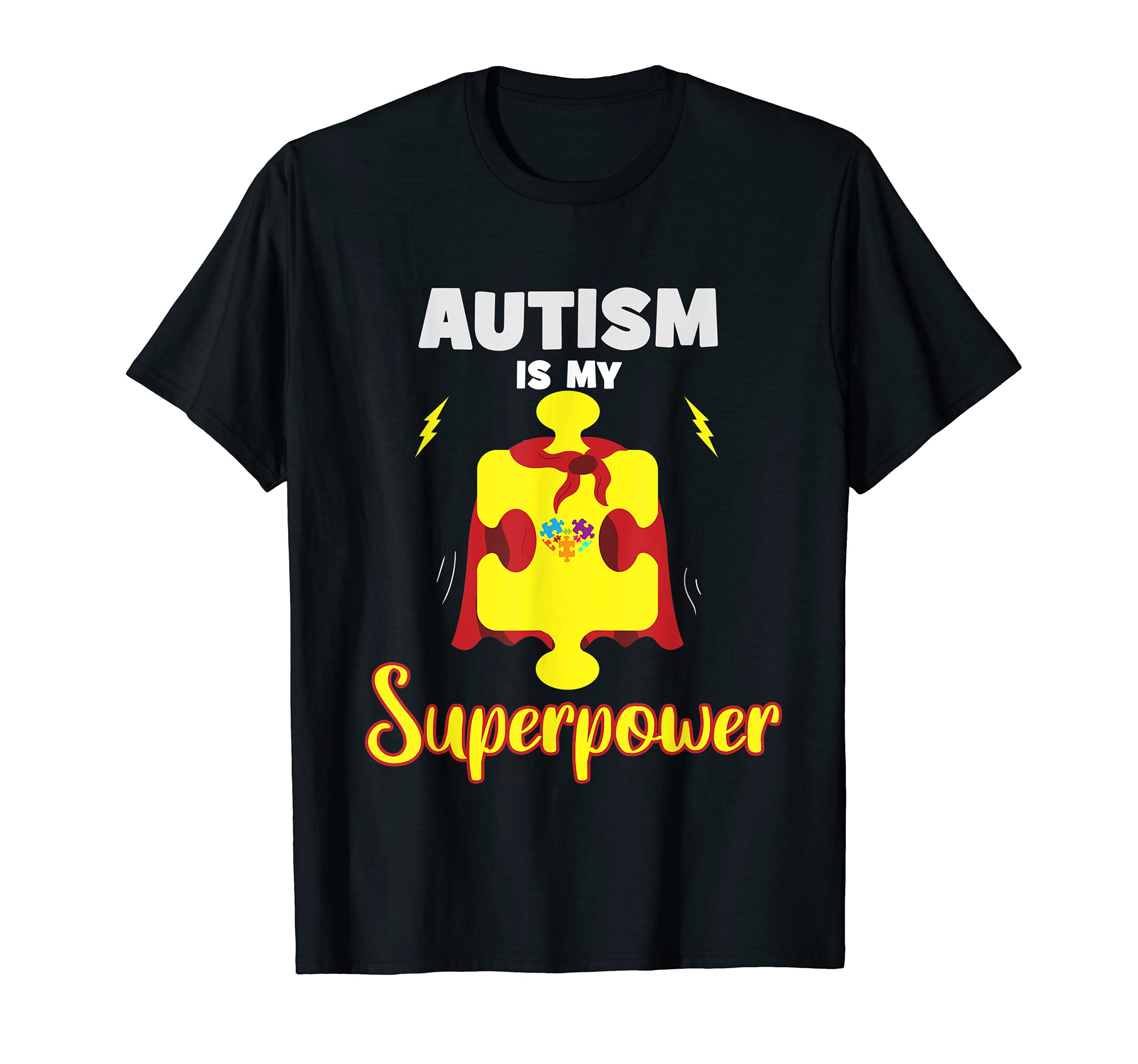 Puzzle Autism is my Superpower Autism Awareness Kids Gift T-Shirt