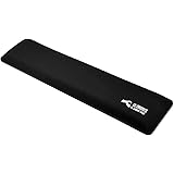 Glorious Gaming Wrist Pad/Rest - FULL STANDARD SIZE - Black - Mechanical Keyboards,Stitched Edges,Ergonomic | 17.5x4 inches/25mm Thick (GWR-100) Full Size (Black)