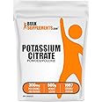 BulkSupplements.com Potassium Citrate Powder - Potassium Supplement, Unflavored & Gluten Free, 300mg per Serving, 500g (1.1 l