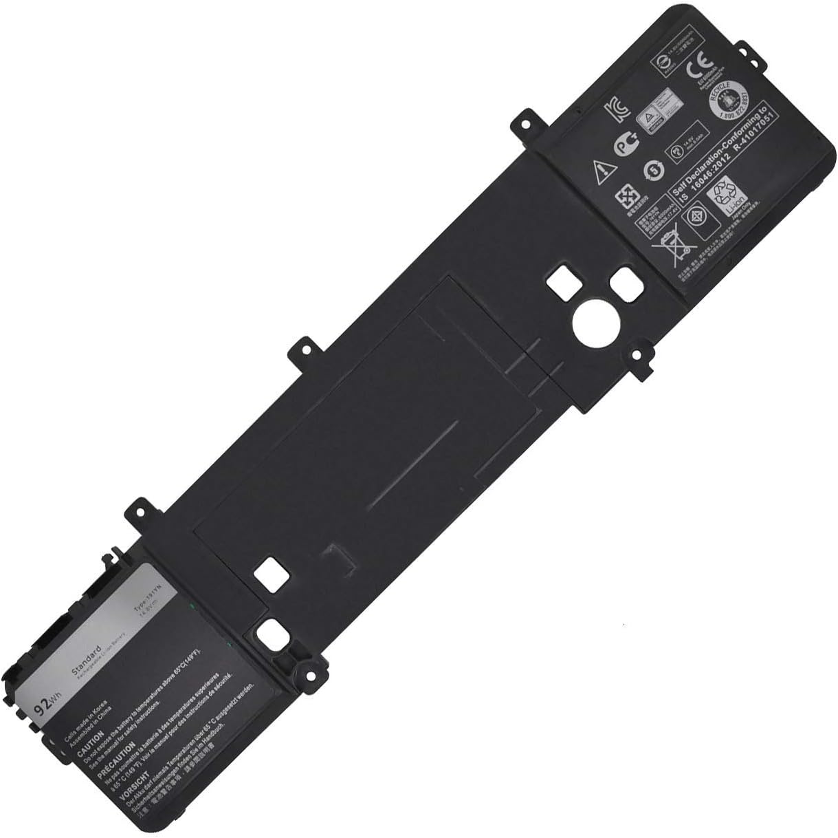 191YN P42F 410GJ 2F3W1 02F3W1 8NH55 08NH55 Laptop Battery Replacement for Dell Alienware 15 R1 R2 Series ALW15ED-1718 1728 1828 1828T 2718 2728 Series Notebook (14.8V 92Wh)