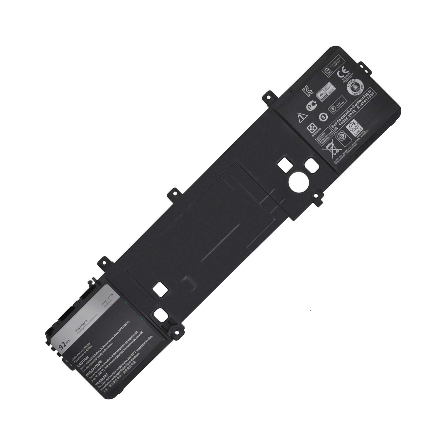 191YN P42F 410GJ 2F3W1 02F3W1 8NH55 08NH55 Laptop Battery Replacement for Dell Alienware 15 R1 R2 Series ALW15ED-1718 1728 1828 1828T 2718 2728 Series Notebook (14.8V 92Wh)