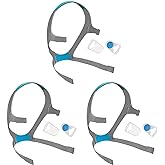 Airfit f20 Headgear, 3-Pack Replacement CPAP Mask Headgear Strap CPAP Supplies for Airfit/AirTouch F20, Large (Without Mask)
