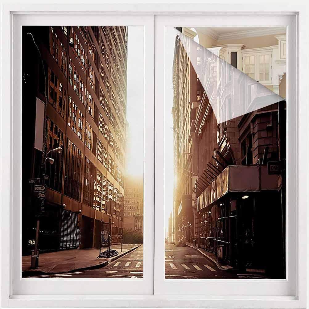 ScottDecor Cityscape Window Privacy Film New York Street