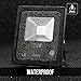 LE Outdoor Led Flood Lights, IP65 Waterproof, 10W RGB, 16 Color Changing, 4 Lighting Modes, Plug in Security Lights with Remote Control, for Home, Backyard, Patio, Garage and More