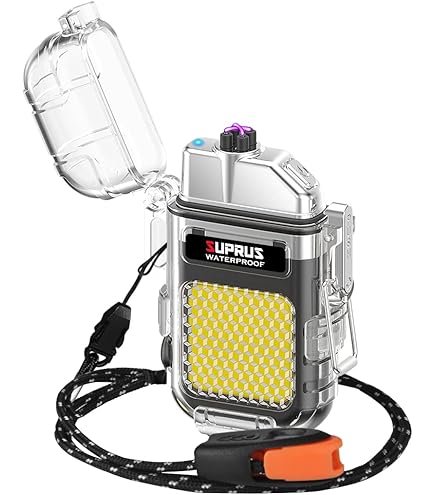 新品 未使用 リボンヒーターとエレクトロスライダー　セット Amazon.com: SUPRUS Waterproof Lighter Windproof Lighter Arc Plasma