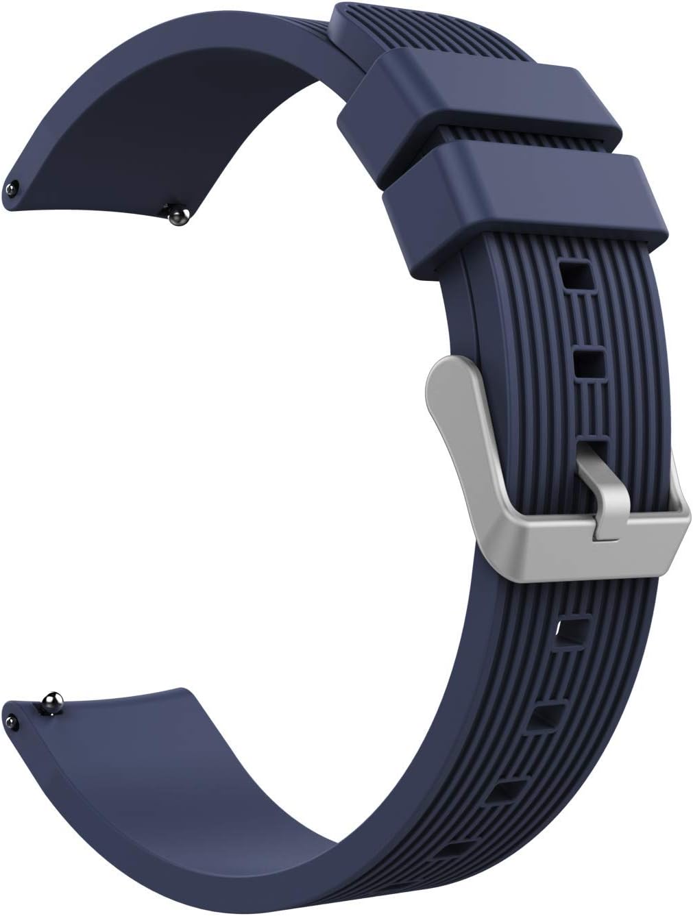 iloft 20mm Sport Silicone Watch Band Wrist Strap Compatible for Samsung Galaxy Watch 42mm / Gear Sports (Blue)