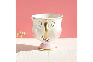 MOWUQEEN Beauty and the Beast Mug Chip Mug Mrs. Potts Chip Cup