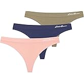 Eddie Bauer womens Active Stretch Thong Undewear (3 Pack)