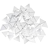 Pocoxll 200 Pcs Triangle Shape Mosaic Tiles, Mini Mirror Mosaic Tiles for Crafts Art Wall Door Home Decorations