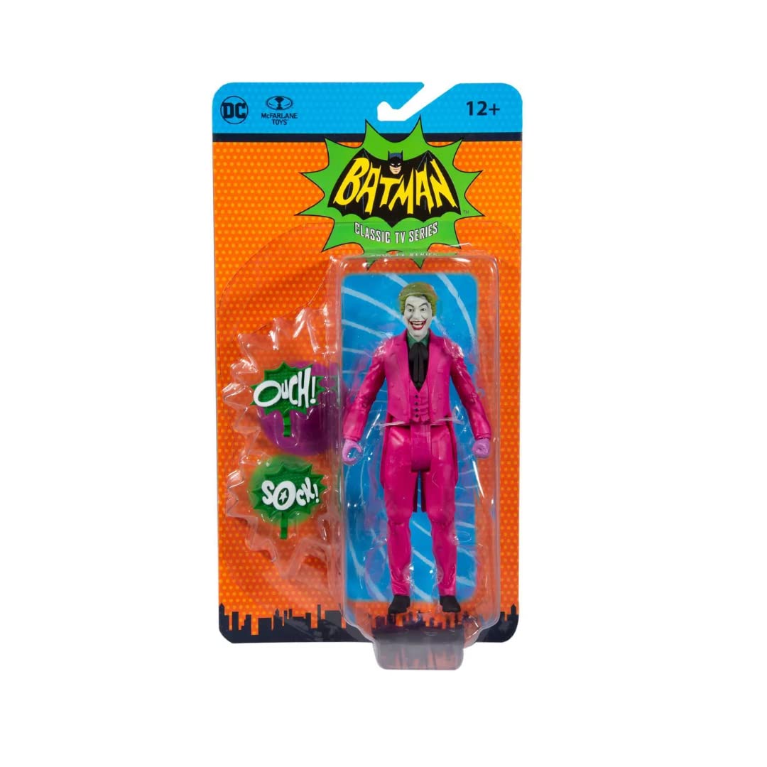 McFarlane DC Retro Action Figure Batman 66 The Joker 15 cm,Multicolor,15032