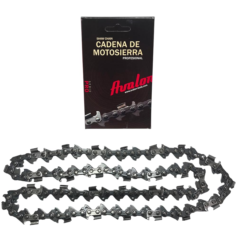 Avalon Procut Chainsaw Chain 3/8 Nomal Profile 058" - 1.5mm Square Tooth (72 Links) Chainsaw Chain Compatible with Einhell, Black & Decker, Oregon, Dolmar
