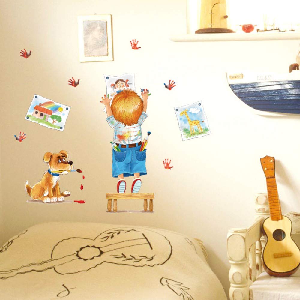 Amazon Com Creative Child Drawing Doodle Cartoon Wall